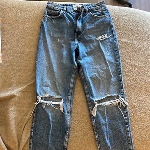 Zara high waisted mom jeans